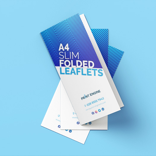 A4 Slim Folding Leaflets