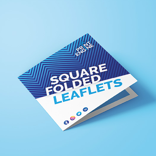Square Folding Leaflets 526x526px