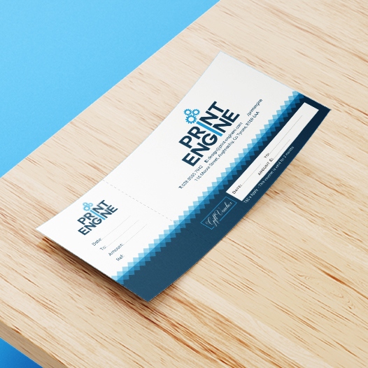 Print Engine Gift Voucher Mockup