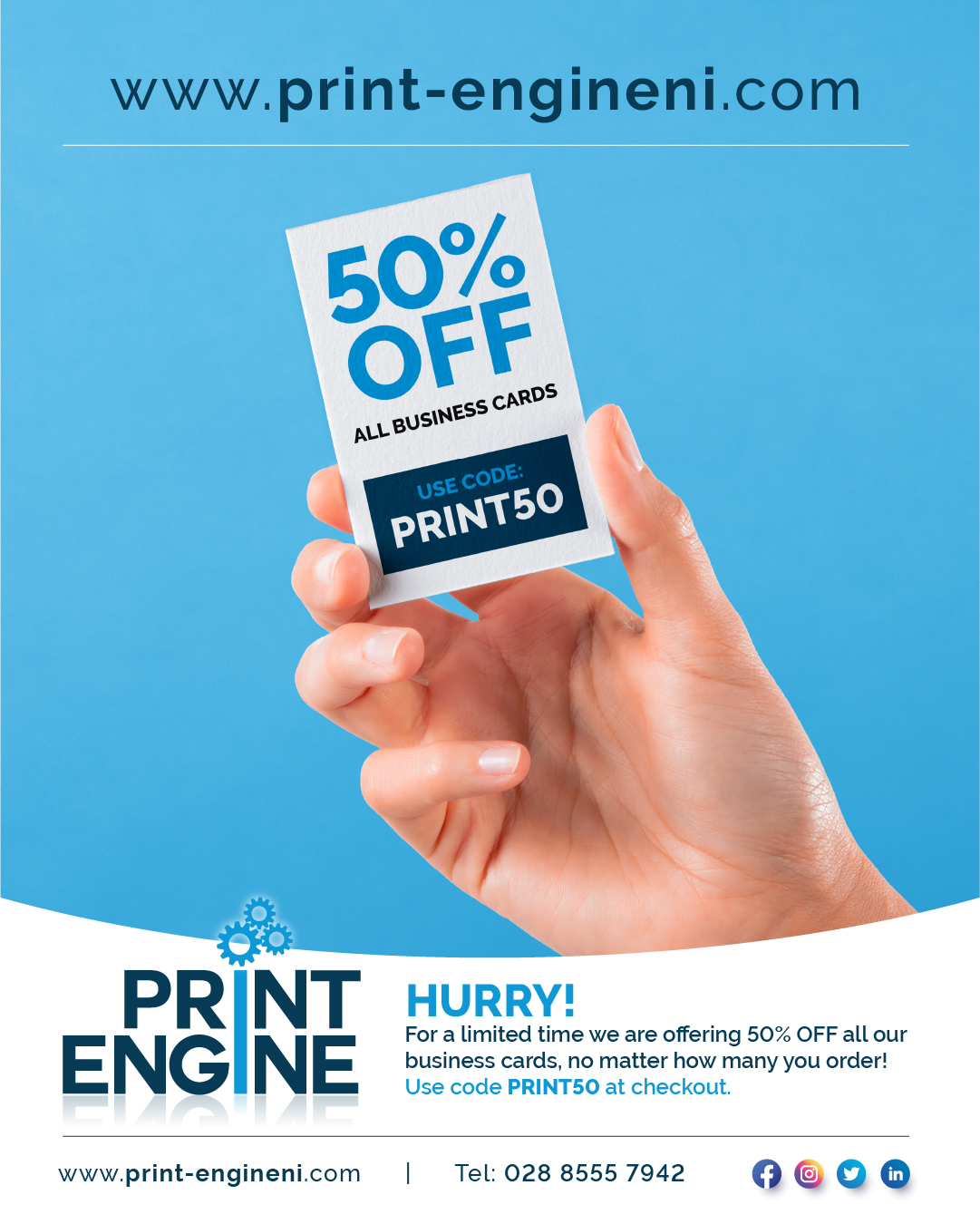 50% Off Business Cards